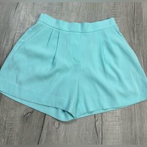 Babaton Blue High Waisted Dress Shorts Size 4